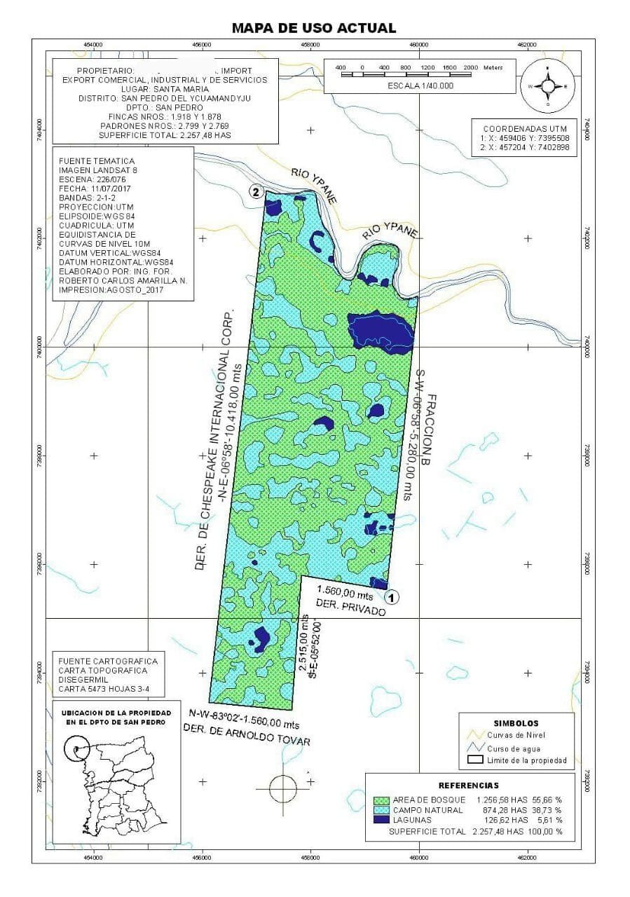 alto paraguay - puerto la esperanza - 20.600 has